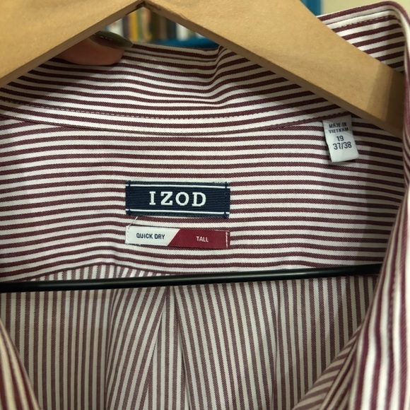 Izod big and tall striped dress shirt - Picture 2 of 4